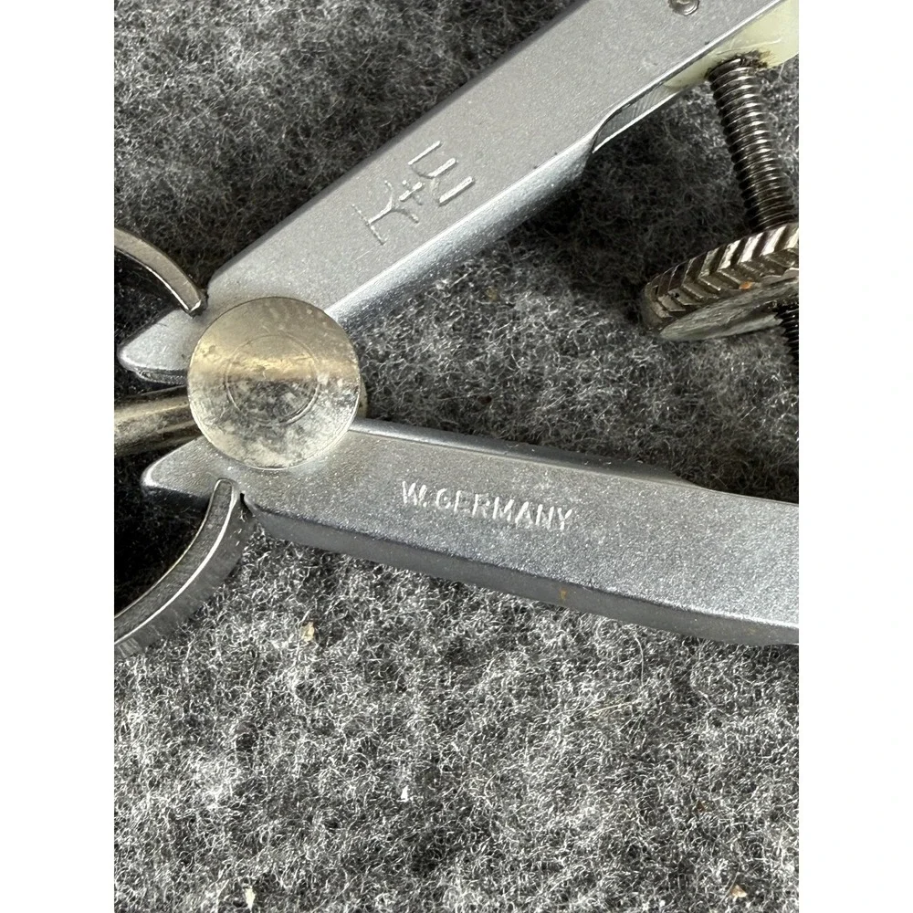 Vintage K+E Drafting Bow‎ Compass Silver Metal W Germany Precision Tool